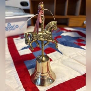 Vintage Brass Unicorn Bell